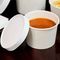 Makanan Ringan Take Away Putih Dicetak 32 Oz Mangkuk Sup Sekali Pakai