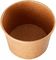 kraft Paper Bowl Ramah lingkungan Brown Take Away 280gsm Mangkuk Sup Kertas Sekali Pakai
