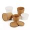 Makanan Penutup PE Dilapisi 30oz Food Grade Biodegradable Eco Paper Food Container Kraft Soup Bowl