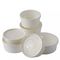 26oz White Printing Mangkuk Kertas Food Grade Sekali Pakai Untuk Es Krim Dan Yogurt Beku Cangkir Kertas Biodegradable Dengan Tutup