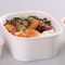 1000ml Food Grade White Color Biodegradable Square Paper Bowl Untuk Salad Sup