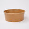 kraft Paper Bowl Ramah lingkungan Brown Take Away 280gsm Mangkuk Sup Kertas Sekali Pakai