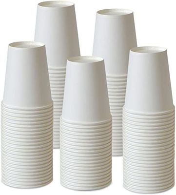 8oz Cangkir Kertas Sekali Pakai Minuman Panas / Dingin Minum Untuk Acara Perjalanan BBQ Piknik Pesta