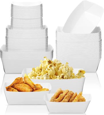 Custom Logo Printing Takeaway Hotdog BBQ Paper Tray For Bread Baking Packaging