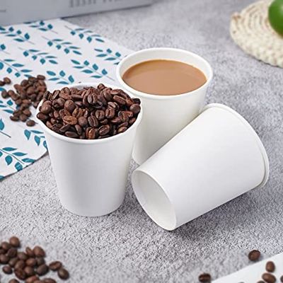 Minuman Panas / Dingin Minum Cangkir Kertas Sekali Pakai 6oz Untuk Air Jus Kopi Teh