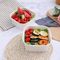 1400ml Kotak Makan Siang Kotak Bento Sekali Pakai Mangkuk Salad Kertas Takeaway