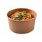 Mangkuk Makanan Kertas Microwave Sekali Pakai Wadah Salad 375-1000ml