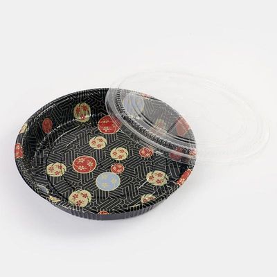 Kemasan Makanan Sushi Takeaway Box Disposable Square Round Plastic Sushi Box