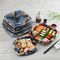 Persegi Jepang Sekali Pakai Plastik Makanan Wadah Pesta Takeaway Sushi Trays Dengan Tutup