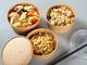 Disposable Takeaway Kraft Paper Salad Bowl Makanan Cepat Saji Makan Siang 350ml