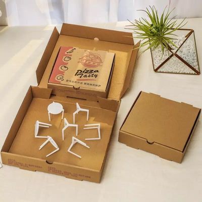 8in Custom Printing Corrugated Pizza Packing Box Takeaway Brown Pizza Box