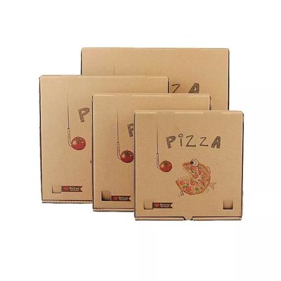 Paket Pizza Karton Persegi Kotak Kertas Kustom Logo Kustom Dicetak