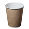Dicetak PLA Coated Biodegradable Liquid Drink Container Ripple Paper Cup