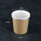 Beberapa Spesifikasi Kosong 300g Kertas Kraft Mangkuk Sup Sekali Pakai Dengan Tutup Plastik Bening