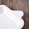 Food Grade Square Paper Tray, Pelat Kertas Biodegradable Sekali Pakai FDA